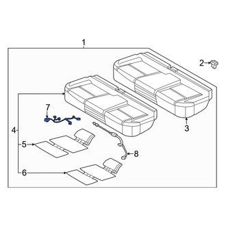 Nissan OE - Rear Right Power Seat Wiring Harness