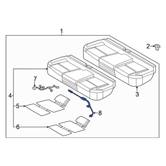 Nissan OE - Rear Left Power Seat Wiring Harness