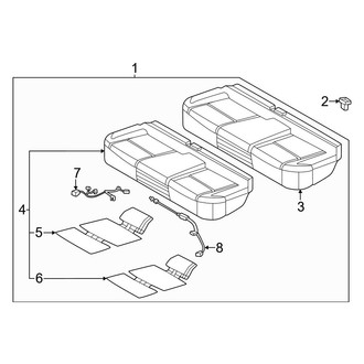Nissan OE - Seats & Tracks - Rear Seat Components (Seat Cushion)