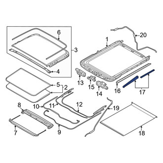 Nissan OE - Left Sunroof Opening Trim