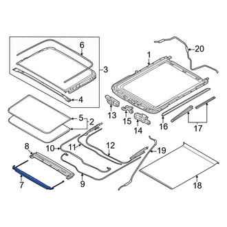 Nissan OE - Sunroof Deflector