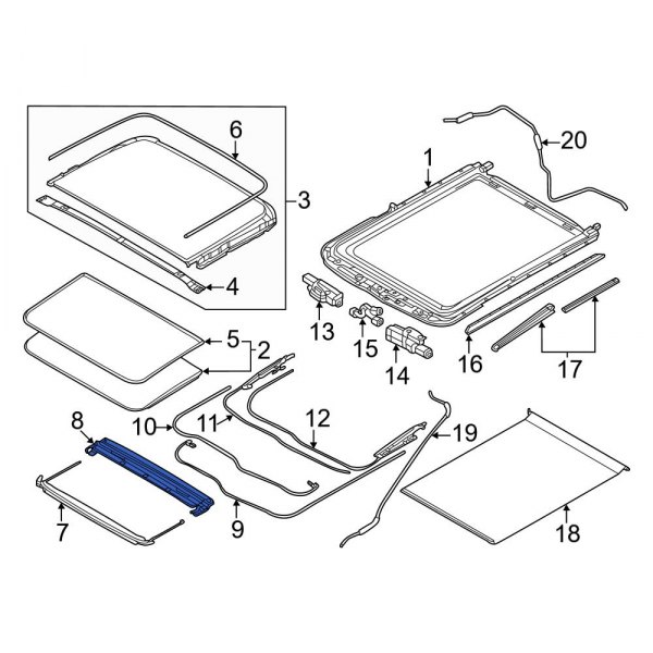 Sunroof Drip Rail