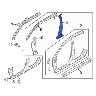Nissan OE - Left Body B-Pillar Reinforcement