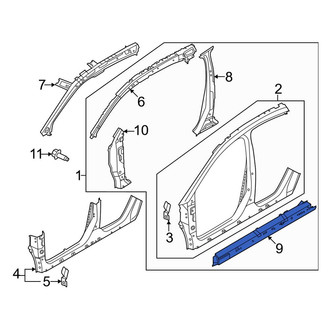 Nissan OE - Left Rocker Panel Reinforcement