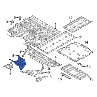 Nissan OE - Front Right Inner Radiator Support Splash Shield
