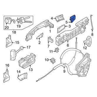 Nissan OE - Front Left Exterior Door Handle Cover