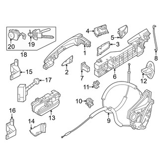 Nissan OE - Front Left Door Lock Cylinder