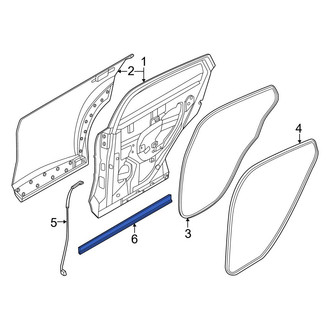 Nissan OE - Rear Left Lower Door Shell Seal