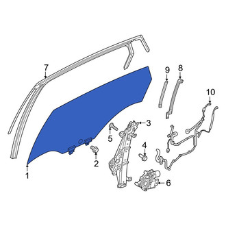 Nissan OE - Front Left Door Glass