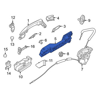 Nissan OE - Rear Left Exterior Door Handle Base