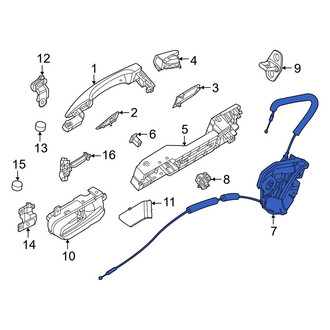 Nissan OE - Rear Left Door Latch Assembly