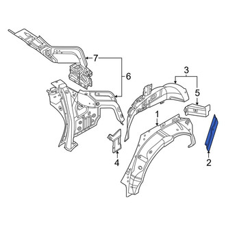 Nissan OE - Rear Left Quarter Panel Gutter