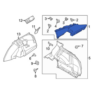 Nissan OE - Rear Left Upper Interior Quarter Panel Trim Panel
