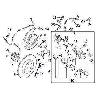 Nissan OE - Rear Left ABS Wheel Speed Sensor