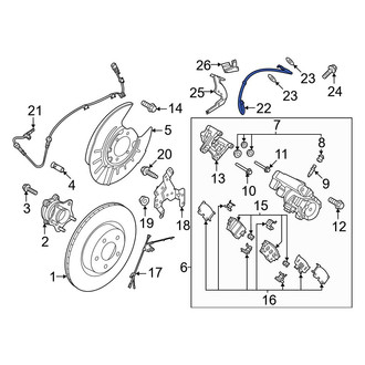 Nissan OE - Rear Left Brake Hydraulic Hose