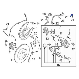 Nissan OE - Brake Hydraulic Hose to Caliper Bolt