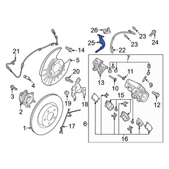 Nissan OE - Rear Left Lower Brake Hydraulic Line Bracket