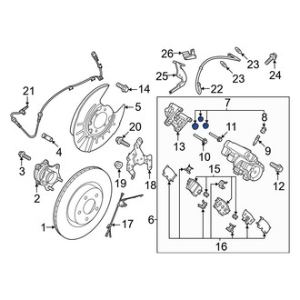 Nissan OE - Front Disc Brake Caliper Seal Kit