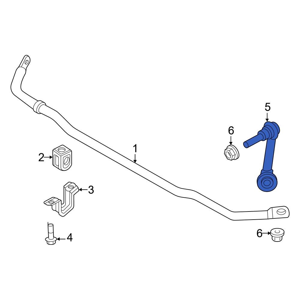 なーせ Nissan OE 562616RA0A - Rear Right Suspension Stabilizer Bar Link