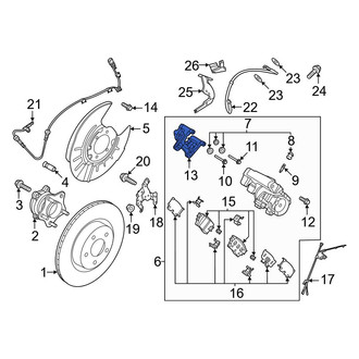 Nissan OE - Front Left Disc Brake Caliper Bracket