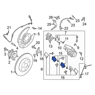 Nissan OE - Rear Disc Brake Pad Set