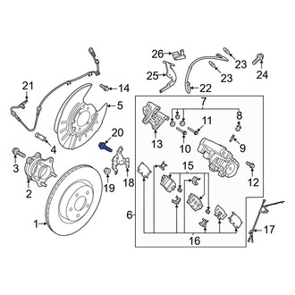 Nissan OE - Suspension Shock Absorber Bolt