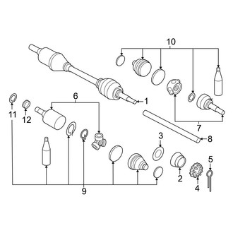 Nissan OE - Rear Suspension - Drive Axles (AWD)