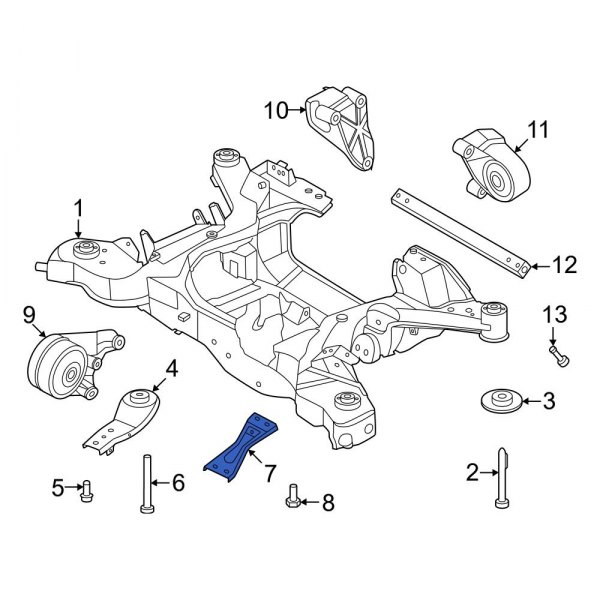 Suspension Subframe Crossmember Brace