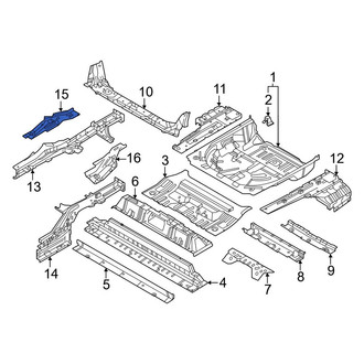 Nissan OE - Rear Right Floor Side Rail Reinforcement