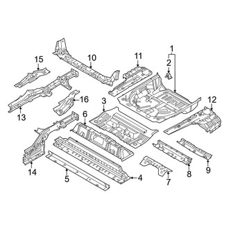 Nissan OE - Rear Body & Floor - Floor & Rails (FWD)