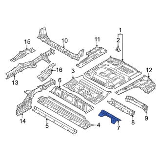 Nissan OE - Rear Center Floor Pan Reinforcement
