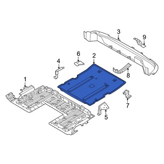 Nissan OE - Center Floor Pan Splash Shield