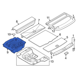 Nissan OE - Rear Trunk Floor Storage Box