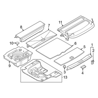 Nissan OE - Rear Body & Floor - Interior Trim (FWD)