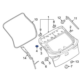 Nissan OE - Rear Liftgate Stop Bumper