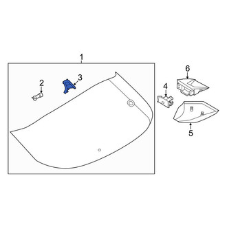 Nissan OE - Back Glass Clip