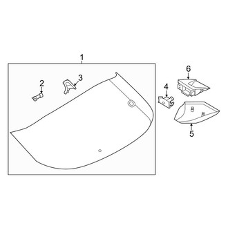 Nissan OE - Lift Gate - Glass