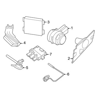 Nissan OE - Rear Bumper - Electrical Components