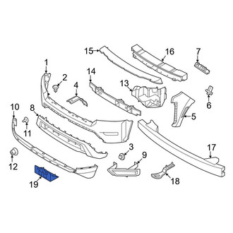 Nissan OE - Front License Plate Bracket