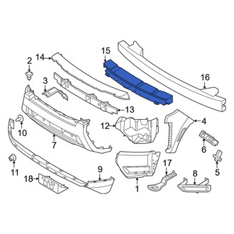 Nissan OE - Front Upper Bumper Impact Absorber