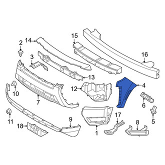 Nissan OE - Front Left Bumper Corner Cover