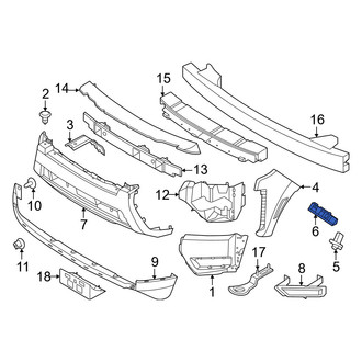Nissan OE - Right Upper Bumper Corner Cover Bracket