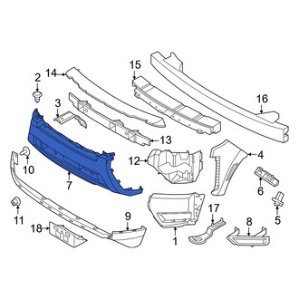 Nissan OE - Front Center Bumper Cover