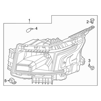 Nissan OE - Front Lamps - Headlamp Components