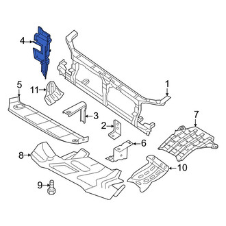 Nissan OE - Front Left Radiator Support Air Duct
