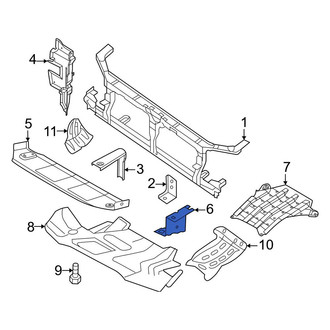 Nissan OE - Right Radiator Support Splash Shield Bracket