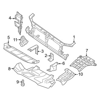 Nissan OE - Radiator Support - Splash Shields