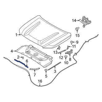 Nissan OE - Front Center Hood Seal