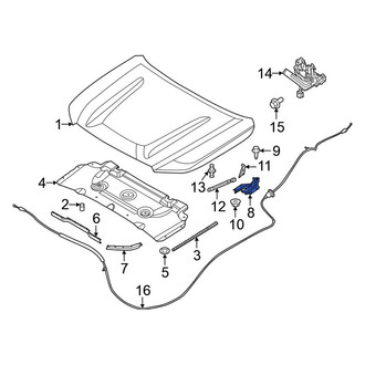 Nissan OE - Front Left Hood Hinge