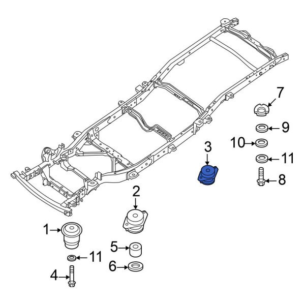 Body Mount Cushion